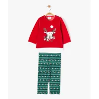 pyjama 2 pièces spécial noël avec motif mickey bébé garçon - disney baby