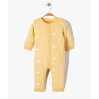 pyjama bébé en jersey imprimé chat à ouverture ventrale