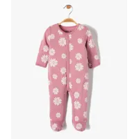 pyjama bébé dors-bien à ouverture ventrale et imprimé fleuri