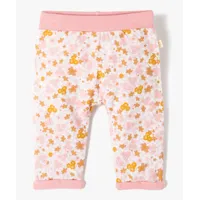 pantalon bébé fille à motifs fleuris entièrement doublé - lulucastagnette