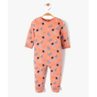 pyjama bébé à motifs fruits exotiques fermeture pont dos