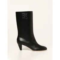 fendi karligraphy boots in leather