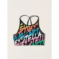 stella mccartney cropped top with all over logo