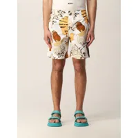 msgm jogging bermuda shorts with shell print