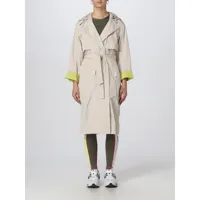 trench coat oof wear woman colour yellow cream