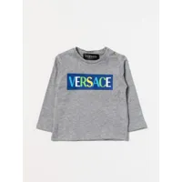 t-shirt young versace kids colour grey
