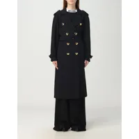 trench coat moschino couture woman colour black