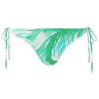 melissa odabash bas de maillot de bain slip lacets cancun tropical green