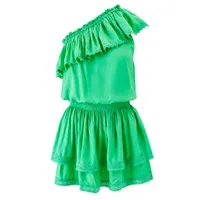 melissa odabash robe de plage asymétrique debbie tropical green
