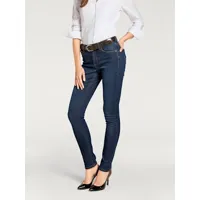 jeans effet ventre plat coupe skinny tendance - linea tesini - bleu denim