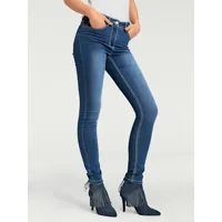 jeans effet ventre plat coupe skinny tendance - linea tesini - bleu délavé