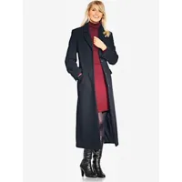 manteau blazer coupe longue classique - linea tesini - marine
