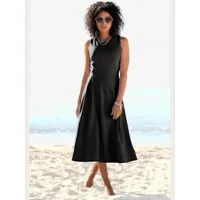 robe d'été encolure ronde - beachtime - noir