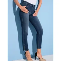 jean stretch coupe féminine - creation l - bleu-noir