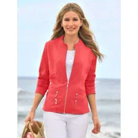 veste légère alternative idéale au blazer - collection l - rouge corail