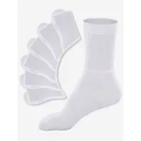 chaussettes de tennis chaussettes de sport rayées ou unies - go in - blanc