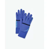 hoka gants en polaire coldsnap en dazzling blue taille l | gants