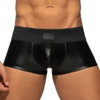 ad fetish boxer front and back zip rub cockring noir