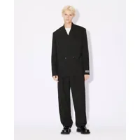 kenzo pantalon de tailleur à plis homme noir - taille 40