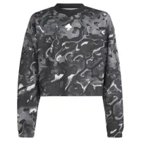 adidas sportswear future icons allover print sweatshirt noir 11-12 years