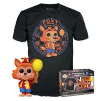 funko ballon foxt exclusive five nights at freddys pop and short sleeve t-shirt multicolore l
