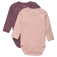 minymo 2 pack long sleeve body rose 24 months