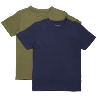 minymo basic 32 2 pack short sleeve t-shirt vert,bleu 3 years