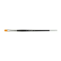 milan polybag 4 premium synthetic flat paintbrushes with short handle series 621 nº 20 noir