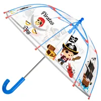 perletti pirates transparent bell 64 cm umbrella clair
