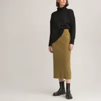 jupe tube longue en tricot