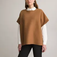 poncho col rond en maille milano