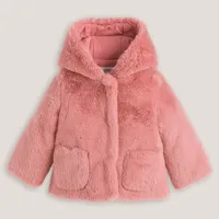 manteau chaud à capuche en tissu duveteux