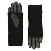 gants cuir bi matière