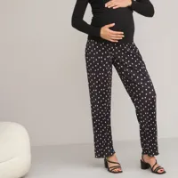 pantalon de grossesse large à pois