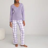 pyjama manches longues pur coton