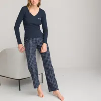pyjama avec pantalon en flanelle