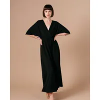 robe longue laura col croisé manches kimono