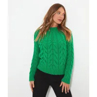 pull col rond en tricot