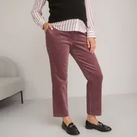 pantalon droit de grossesse en velours côtelé