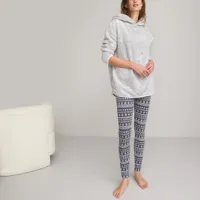 pyjama avec sweat en maille polaire