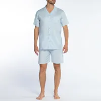 pyjama court avec col chemise