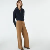 pantalon large en lyocell et coton