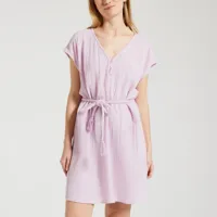 robe courte en gaze de coton avec ceinture rosaly