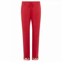pantalon pyjama rouge en coton modal