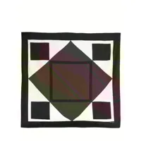 foulard géométrique en satin arty