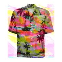 chemisette en viscose psychedelic palms