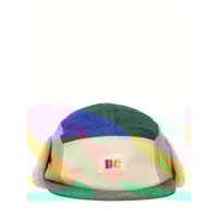 chapeau aviateur en coton côtelé color-block