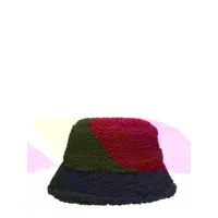 chapeau en teddy color-block