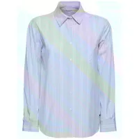chemise en popeline de coton à rayures bahamas