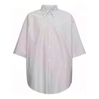 chemise en coton épais à fines rayures